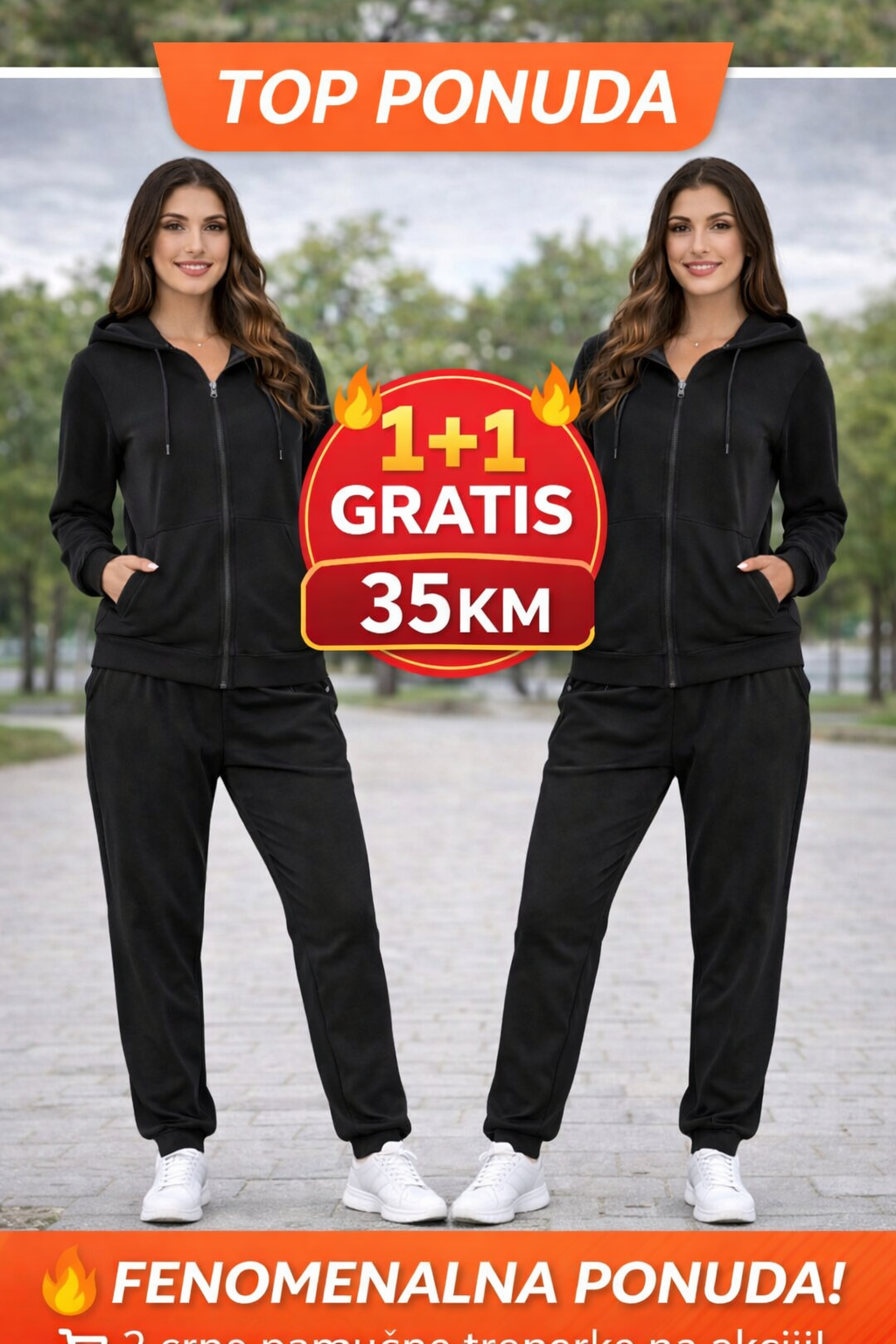 Dvodjelna trenerka 1+1gratis