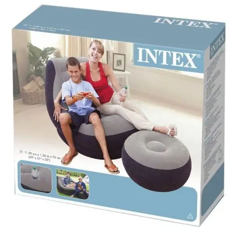 Intex fotelja sa tabureom na naduvavanje